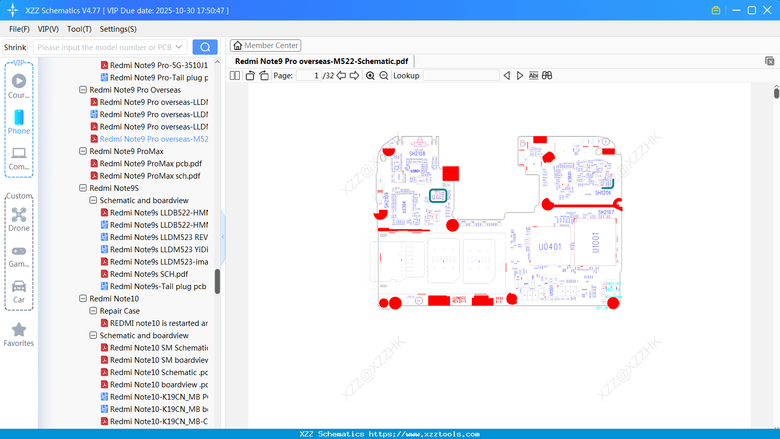 Xiaomi Redmi Note9 Pro Overseas-M522-Schematic